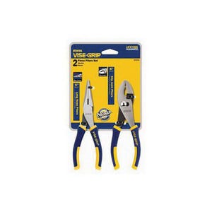 Irwin® Vise-Grip® 2078702 2 pc Professional-Grade Traditional Plier Set, Long Nose/Slip Joint, 2 pc