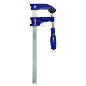 Irwin® 223112 Quick-Grip® 100 Clutch Lock Traditional F-Clamp Medium Duty Bar Clamp, 12 in Clamping, 3-1/8 in D Throat