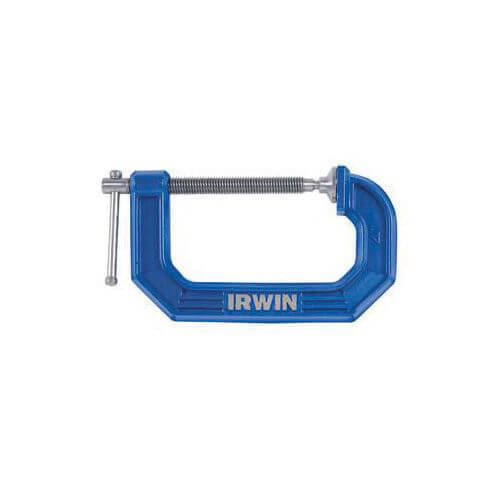 Irwin® Quick-Grip® 225103ZR 100 Regular Duty Standard Throat C-Clamp, 2-1/4 in D Throat, 3 in Clamping, 0 to 3 in Jaw Opening, 1/2 in dia Screw