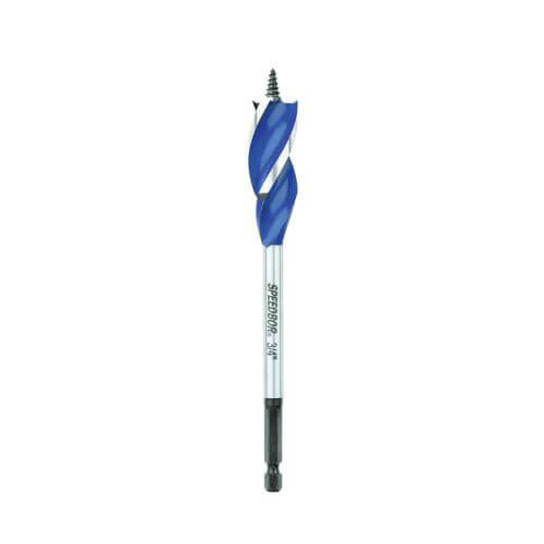 Irwin® Speedbor® 3041004 Max Speed™ Standard Length Spade Bit, 3/4 in dia, 6 in OAL, 2-3/8 in L, 1/4 in Shank
