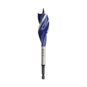 Irwin® Speedbor® 3041007 Max Speed™ Standard Length Spade Bit, 1 in dia, 6 in OAL, 2-3/4 in L, 1/4 in Shank