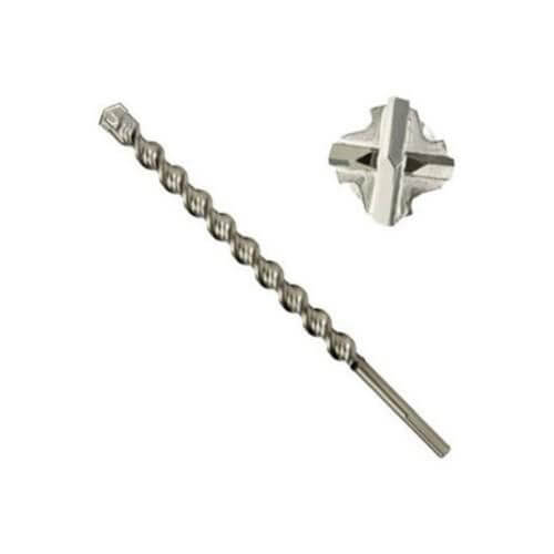 Irwin® 323010 4-Cutter Rotary Hammer Drill Bit, 3/4 in Drill Bit, SDS-Max® Shank, 16 in D Cutting, Carbide Cutting Edge, 21 in OAL