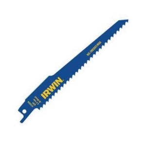 Irwin® 372156 Heavy Duty Reciprocating Saw Blade, 12 in L x 3/4 in W, 6, Bi-Metal Body