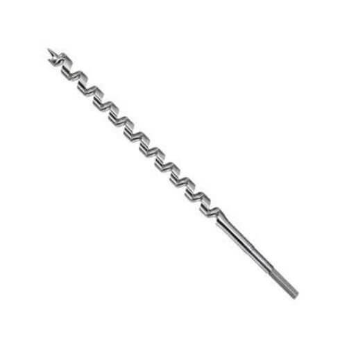 Irwin® 47009 424H Extra Long Length Power Pole Auger Bit, 9/16 in dia, 29 in OAL, 24 in L Hollow Center/Spiral Flute, 7/16 in Shank