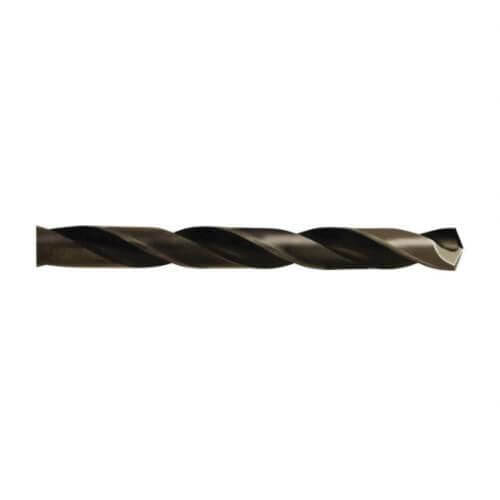 Irwin® 63527ZR Heavy Duty Jobber Length Drill Bit, 27/64 in Drill - Fraction, 0.4219 in Drill - Decimal Inch, 135°  Point, M2 HSS, Black Oxide