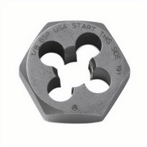 Irwin® 6617 Hanson® Hex Threading Die, M4x0.7 Thread NC Thread, 3/8 in thick, 1.137 in OD Die, High Carbon Steel