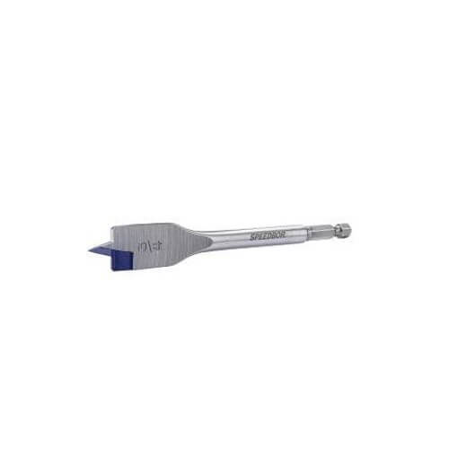 Irwin® Speedbor® Blue-Groove™ 88816 Standard Length Spade Bit, 1 in dia, 6 in OAL, Flat Flute, 1/4 in Shank