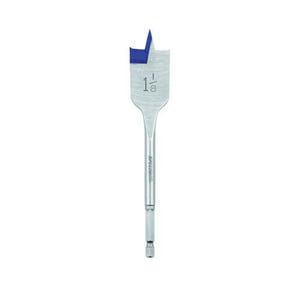 Irwin® 88818 Speedbor® Standard Length Spade Bit, 1-1/8 in dia, 6 in OAL, 5 in L Flat Flute, 1/4 in Shank, Series: 2000