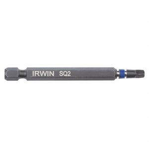 Irwin® IWAF33SQ2 Impact Performance Series™ Imperial Single End Power Bit, #2 Square Recess Point, 3-1/2 in OAL