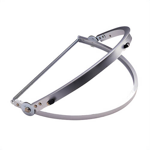 Jackson Safety* 14393 Model H Cap-Style Adapter, for use with Full Brim Hard Hat, Aluminum, Silver