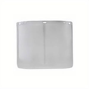 Jackson Safety* 29087 F20 D Shape Unbounded Faceshield Visor, Clear, Polycarbonate, 8 in H x 15-1/2 in W x 0.06 in Thick Visor