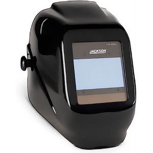 Jackson Safety* 46131 Welding Helmet with Auto-Darkening Lens, 9 to 13 Lens Shade, Black, 2.36 in H x 2.36 in W Viewing Area