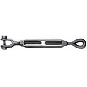 Jaw & Jaw Turnbuckle, 3/4 in x 12 in, Galvanized