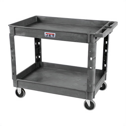 JET® 141014 Heavy Duty Industrial Duty Utility Cart, 41 in L x 26 in W x 33-1/2 in H, 550 lb Load, Gray