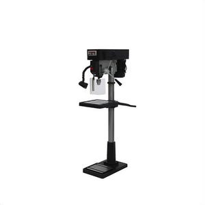 JET® 354300 Belt Drive Drill Press, 1 hp, 115/230 V, 5/8 in Chuck, 16-7/8 in Swing, 14 in L x 14 in W Table