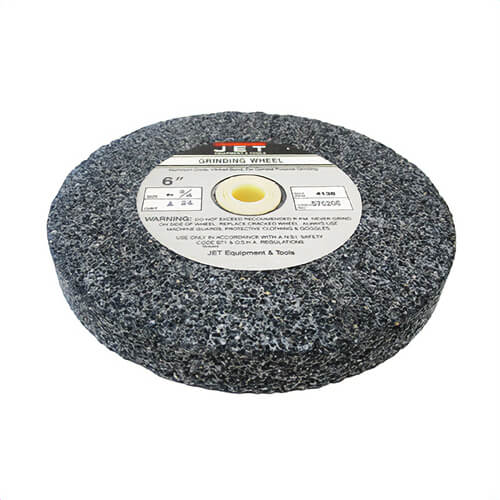 JET® 576206 Right Side Grinding Wheel, For Use with Model JBG-6A JBG Series Bench Grinder, A24 Grit, Aluminum Oxide/Vitrified Bond