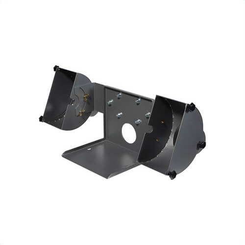 JET® 578400 Buffer Dust Shroud, Powder Coated, For Use with Model IBG-8SSB/IBG-8VSB 8 in Bench Buffers, 4 in dia Dust Port, 10 ga Thick Base/Bracket