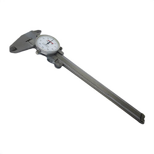 JET® 650400 Dial Caliper, 6 in, Shockproof Hardened Stainless Steel, Accurate to Within 0.001 in, Large Dial