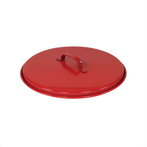 Justrite® 11176 Drain Cover, For Use with 3 gal and 5 gal Drain Cans, Steel, Red