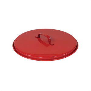 Justrite® 11176 Drain Cover, For Use with 3 gal and 5 gal Drain Cans, Steel, Red