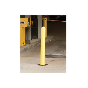 Justrite® 1731 Eagle Manufacturing Bollard Post, 42 in H, 5 in W, HDPE, Yellow