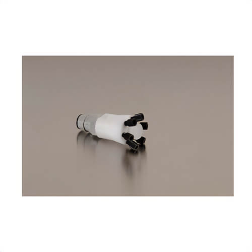 Justrite® 28178 HPLC Manifold with Polypropylene Quick Disconnect, For Use with Safety Disposal Cans, Polypropylene, Gray/White