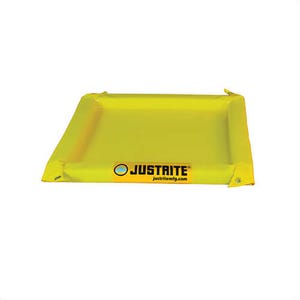 Justrite® 28422 Maintenance Spill Berm, 6 ft L x 6 ft W x 2 in H, PVC Coated Fabric