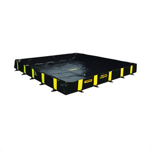 Justrite® 28522 Rigid-Lock QuickBerm® Spill Containment Berm, 12 ft L x 12 ft W x 12 in H, Modified PVC Coated Fabric