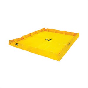 Justrite® 28566 QuickBerm® Lite Spill Containment Berm, 8 ft L x 8 ft W x 8 in H, PVC Coated Fabric