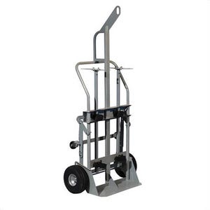 Justrite® 35026 Cylinder Hand Truck with Hoist Ring, 600 lb Load, 2 Cylinder