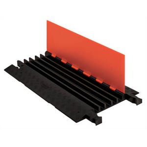 Justrite® GD5X75-O/B 5-Channel Guard Dog ADA Cable Protector, 0.75 in