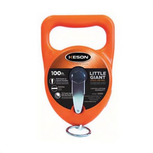 Keson® G100 Giant Chalk Line Reel, 100 ft L, 12 oz Chalk, Big Mouth Door, 1x1 Rewind Retraction