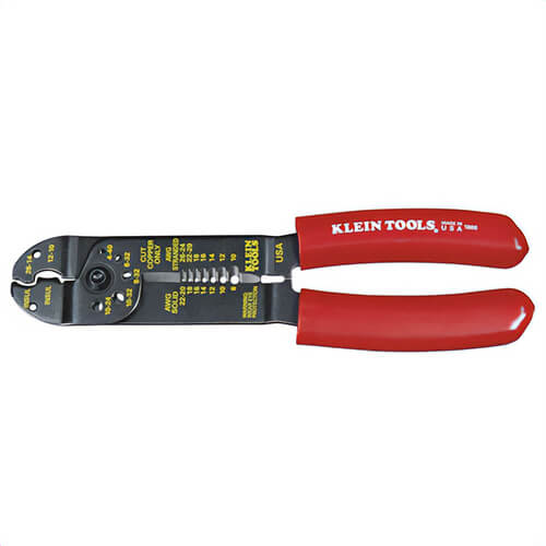 Klein® 1000 6-In-1 Multi-Purpose Stripper, 26 to 10 AWG Stranded, 22 to 8 AWG Solid Cable/Wire