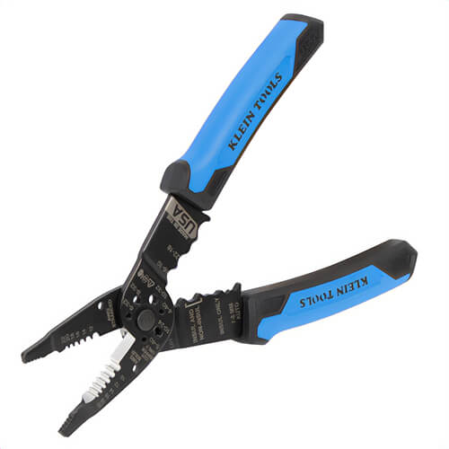 Klein® 1025 Long Nose Multi-Purpose Wire Stripper, Black Oxide, Steel, 4.51 in Handle Length, 1.19 in Jaw Capacity