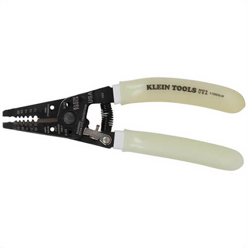 Klein® 11055GLW High Visibility Wire Cutters, 10-18 AWG Solid/12-20 AWG Stranded Cable Solid/Stranded Cable, 7.4 in OAL