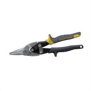 Klein® 1202S Aviation Snip with Wire Cutter, 18 to 22 ga Cutting, Blunt Tip, 1-1/2 in L of Cut, Straight/Wide Curve Snip