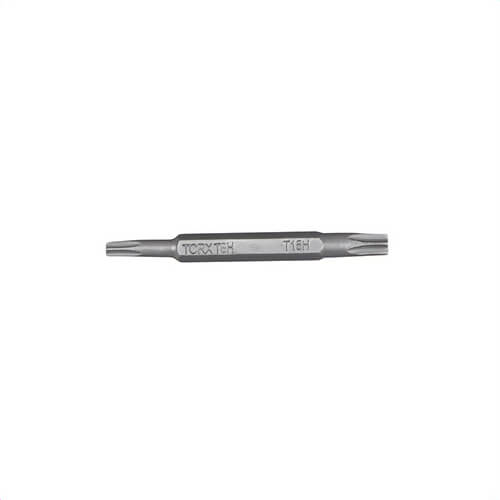 Klein® 13105 Screwdriver Bit, Double-Ended Replacement Tamperproof, Imperial, T8/T15 point, Torx® point, 1-1/2 in OAL