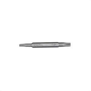 Klein® 13105 Screwdriver Bit, Double-Ended Replacement Tamperproof, Imperial, T8/T15 point, Torx® point, 1-1/2 in OAL