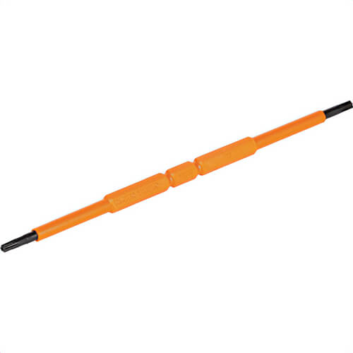 Klein® 13157INSP Screwdriver Blades, Insulated Double-Ended Slotted, Phillips, 2 pk