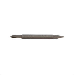 Klein® 13392 Replacement Screwdriver Bit, #00, 1/8 in, 1.8 in OAL, Phillips®/Slotted Tip, Steel