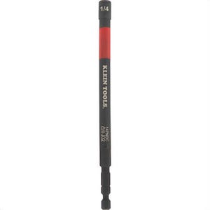 Klein® 14PNDC Magnetic Color-Coded Power Nut Setter, 1/4 in, Red, Steel Alloy