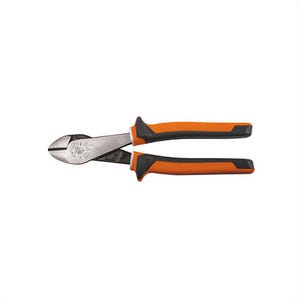 Klein® 200048EINS Diagonal Cutting Plier, High Leverage Insulated Standard, 3/4 in Nominal, Angled Steel Jaw, 8-1/4 in OAL