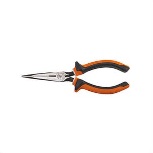 Klein® 2037EINS Long Nose Plier, Side Cutting Standard, Knurled Jaw, 1-19/32 in Jaw Length, 11/16 in Jaw Width, Steel Jaw, 7-3/8 in OAL