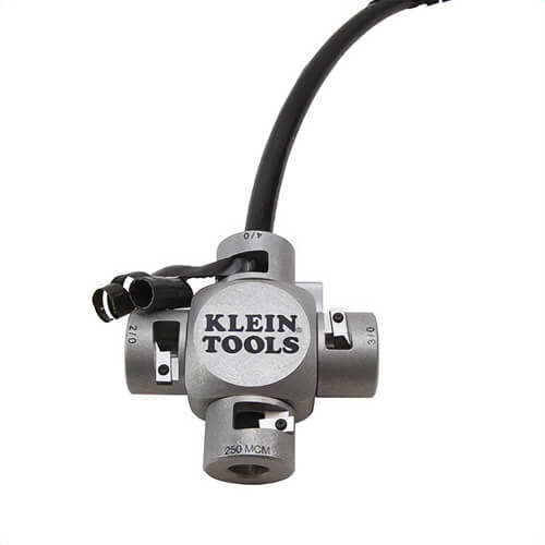 Klein® 21051 Large Cable Stripper with Powder Metal Blades, 2/0 AWG to 250 kcmil MTW/THHN/THWN-2 Cable, 4.656 in OAL