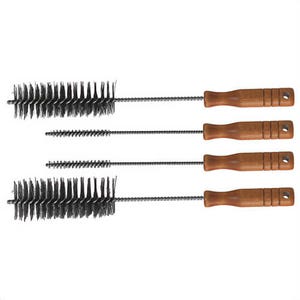 Klein® 25450 Square and Round Grip Cleaning Brush Set, Steel/Wood
