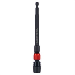 Klein® 31088 Dual-Lock Impact Extension, Black Oxide, Alloy Steel and Aluminum, Black, Orange, 6 in, 1/4 in Tip, 1/4 in Drive