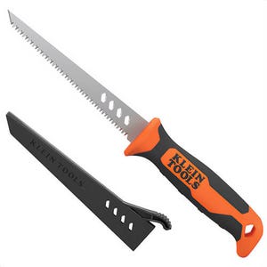 Klein® 31711 Fixed Blade Rasping Jab Saw, Steel, Polypropylene, Thermoplastic Rubber, 0.063 in Blade Thickness, 6.5 in Blade