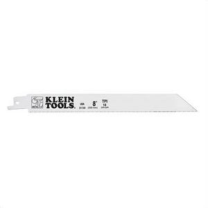 Klein® 31739 Reciprocating Saw Blade, 11-1/8 in Length, 3/4 in Width, 0.035 in Thickness, 18 TPI, Shock Resistant Teeth