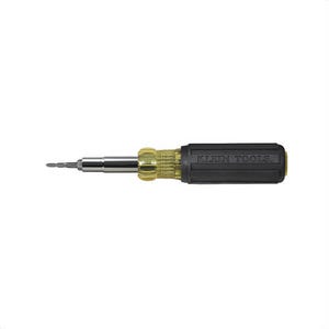 Klein® 32517 Multi-Bit Tap Tool Driver, Black/Yellow Cushion Grip Handle