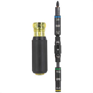 Klein® 32528HD Knect™ 10-in-1 Impact-Rated Screwdriver/Nut Driver, Steel Barrel, 1/2 in Collet